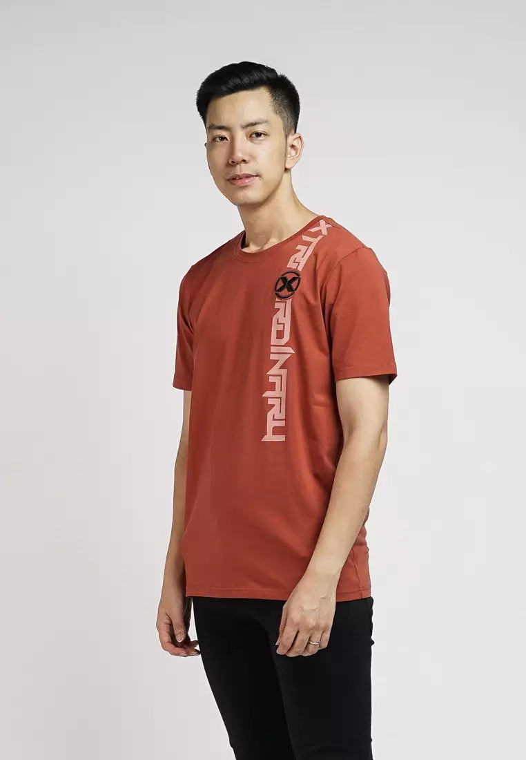 XTRAORDINARY T-Shirt Cotton Spandex Bordir Pria 48062