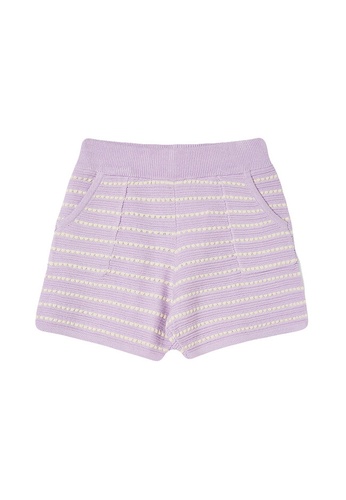 Cotton On Kids purple Heidi Knit Shorts E6D2AKA4E524F9GS_1