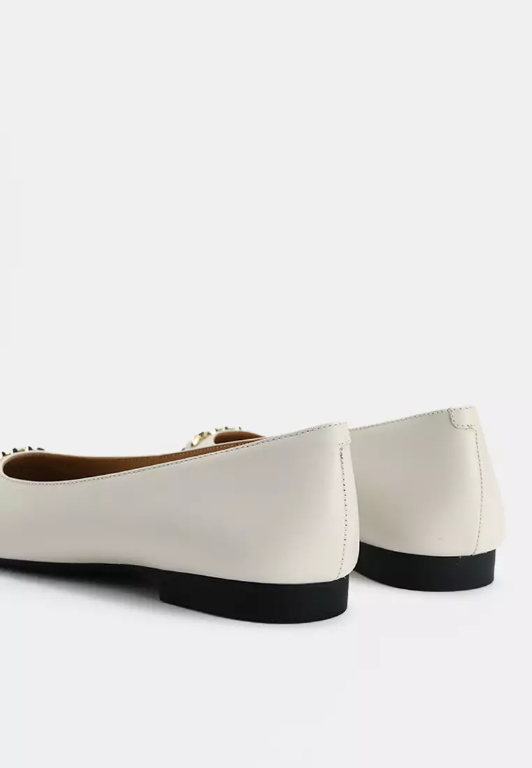 Rebecca Flex Leather Ballet Flats