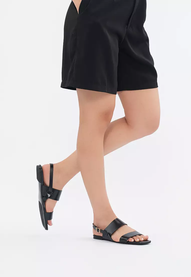 ANKLE STRAP FLAT SANDAL