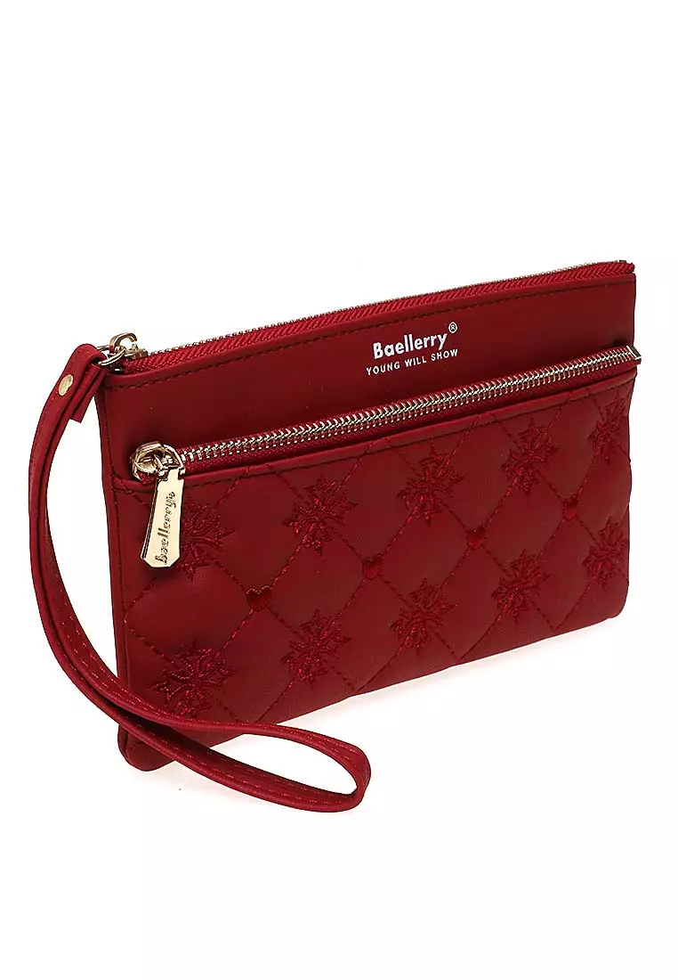 Dompet Clutch Wanita Model Panjang Large Compartment Material Leather Kulit ORIGINAL