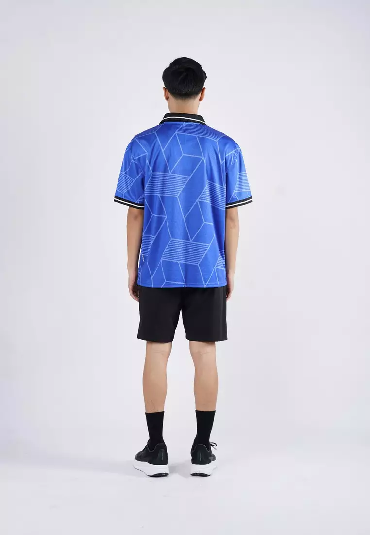 3Second Men's Collar Jersey T-Shirt Short Sleeve Relaxed Fit Polyester Diego OL-C290725
