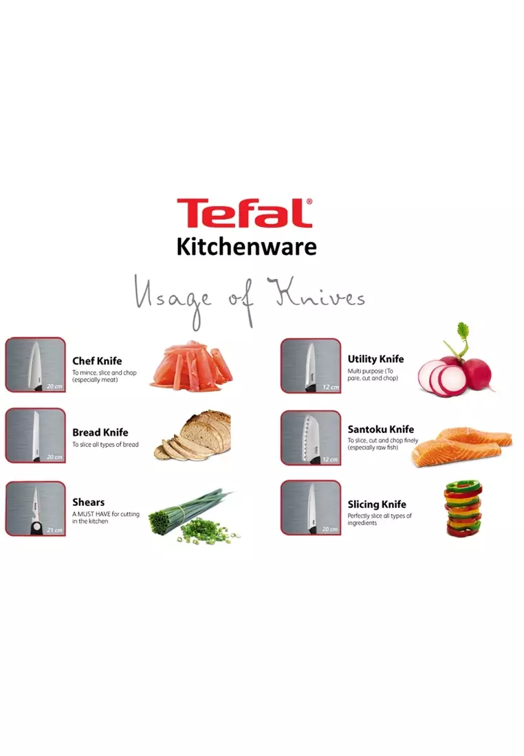 Buy Tefal Tefal Comfort Stainless Steel Chef Knife 15cm With Blade