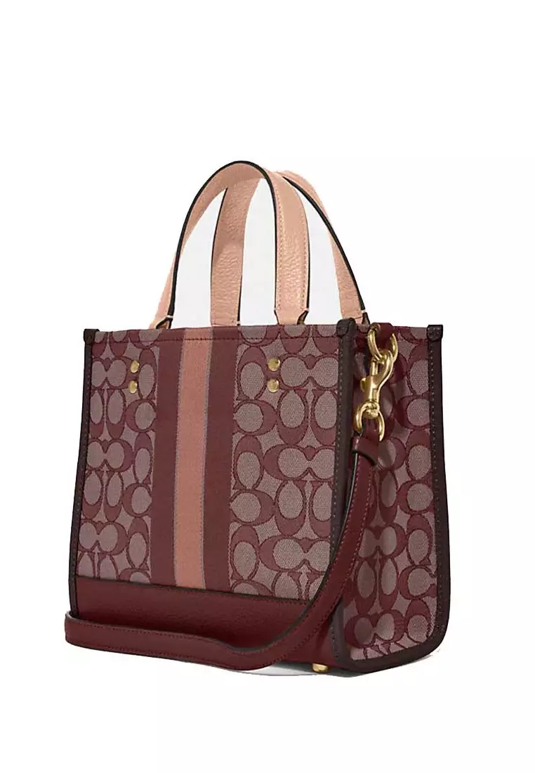 Coach COACH Dempsey Tote 22 In Signature Jacquard With Stripe And