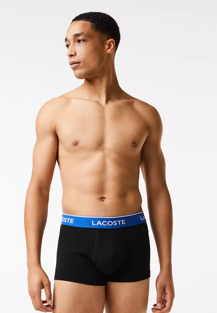 Lacoste Pack of 3 Casual Black Boxer Briefs Cove/White-Navy Blue
