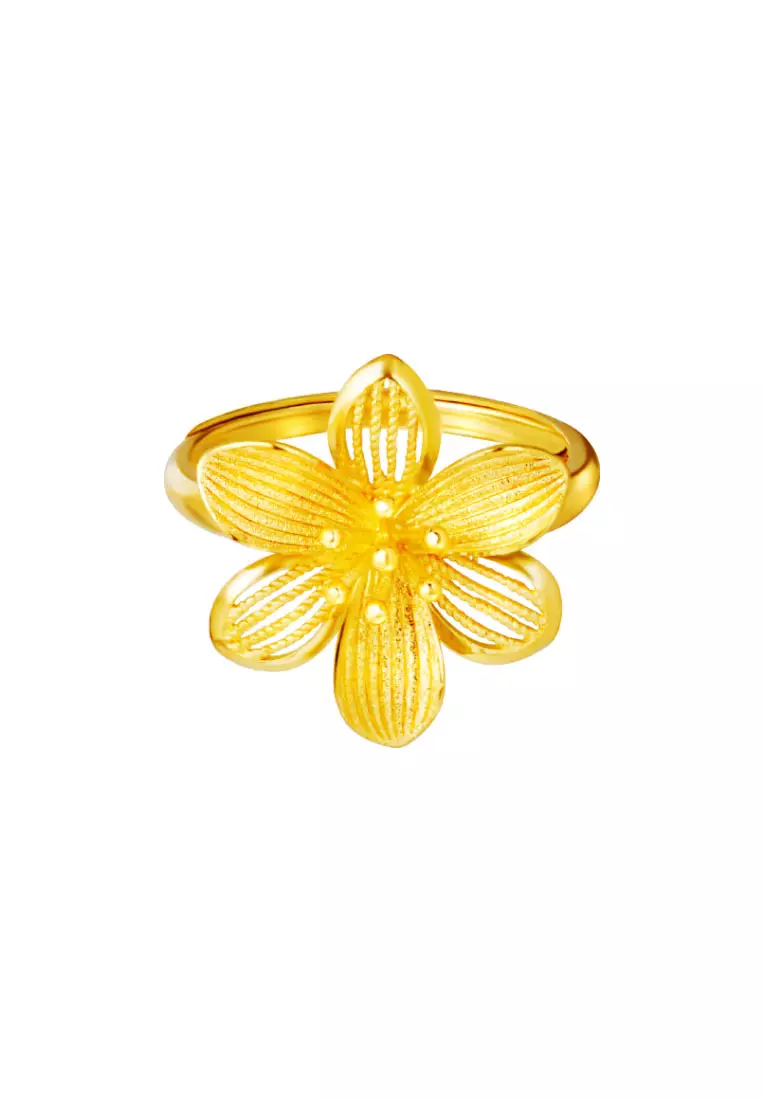 Buy TOMEI TOMEI Blooming Flower Ring Yellow Gold 999 2024 Online