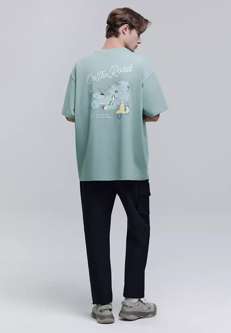 [NG] REGEN ASKIN UNI ON THE ROAD GRAPHIC T-SHIRT ★大人気★ National Geographic Unisex REGEN ASKIN On The Road Graphic