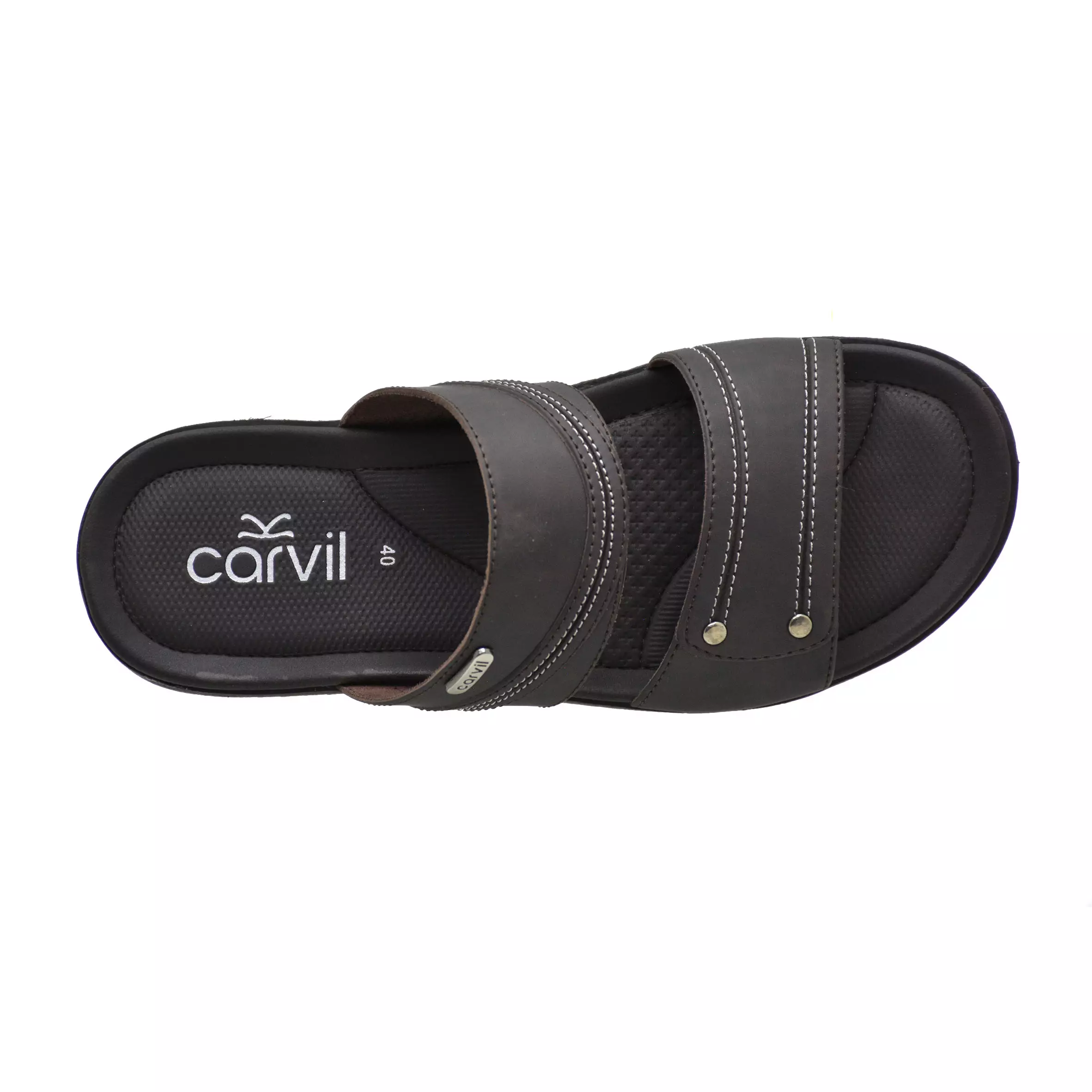 Carvil Sandal Pria Vicenza-02 M Dark Brown