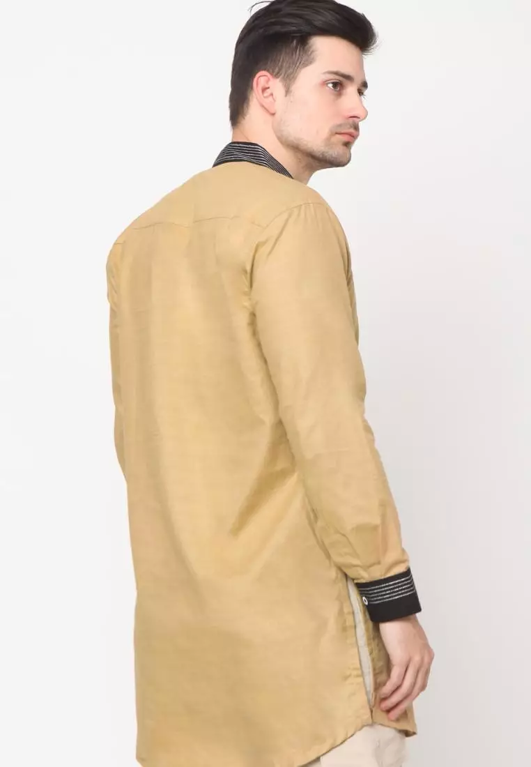 Zayidan Baju Gamis Muslim Jauhar - Cream