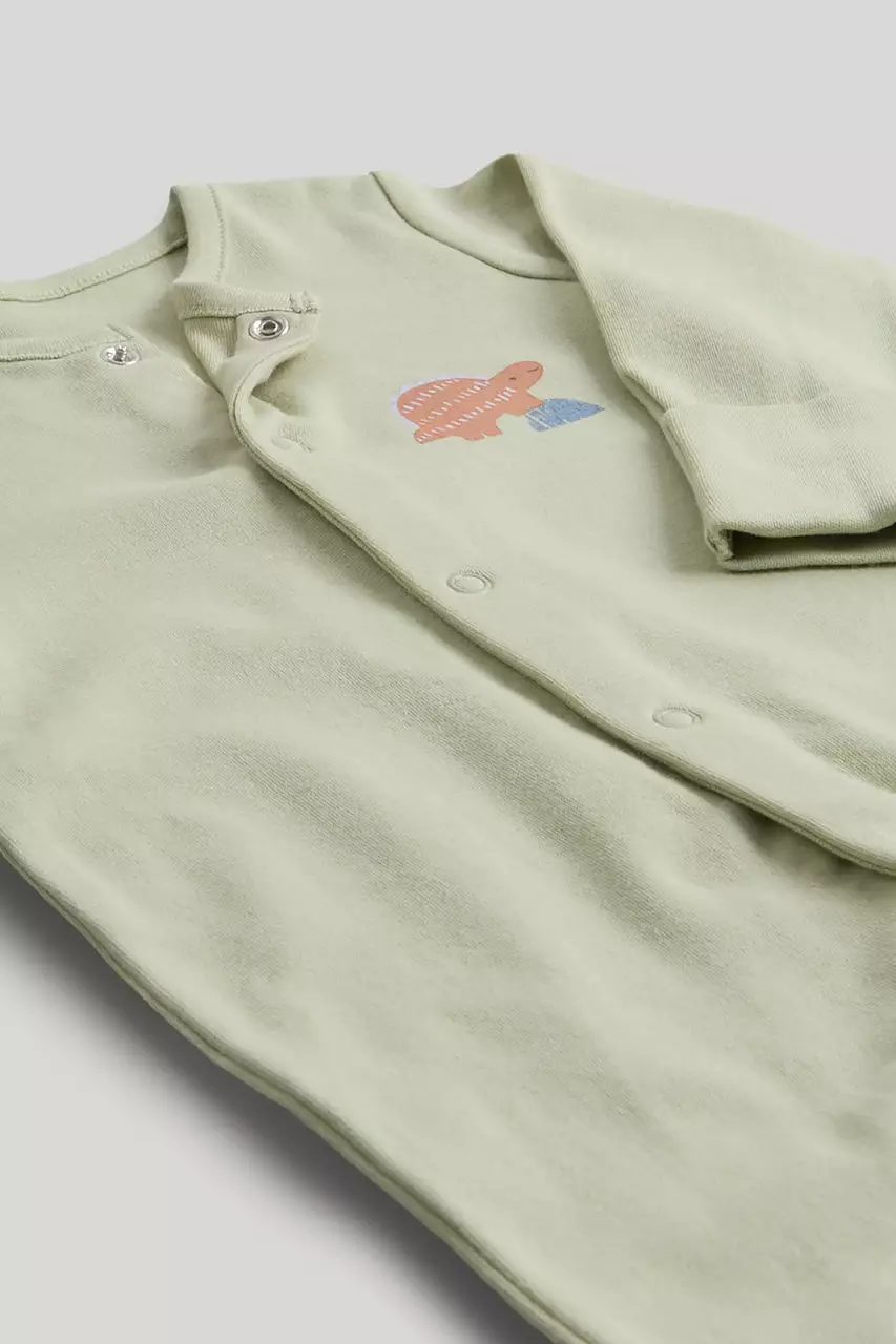 Mothercare 3 Pack Dinosaur Sleepsuits - Piyama Bayi Laki-laki (Multi)