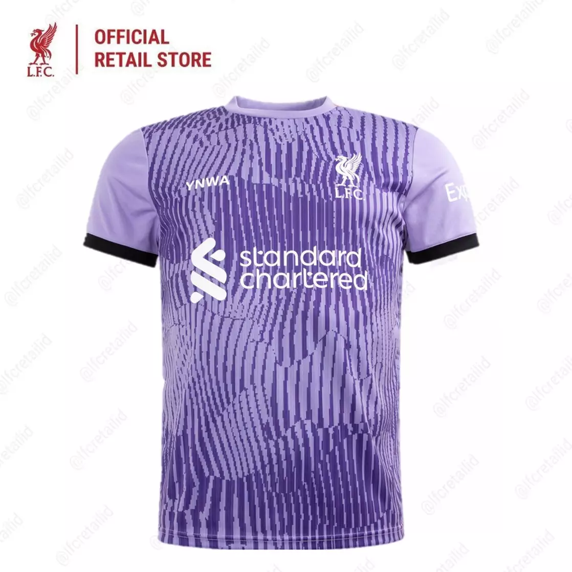 [Kids Third] Liverpool FC 23/24 Supporter Jersey 3rd Toddler Purple - Official LFC Jersey Original Anak Kecil Ungu