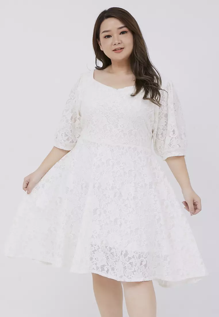Plus Size Dress Ji Soo Broken White