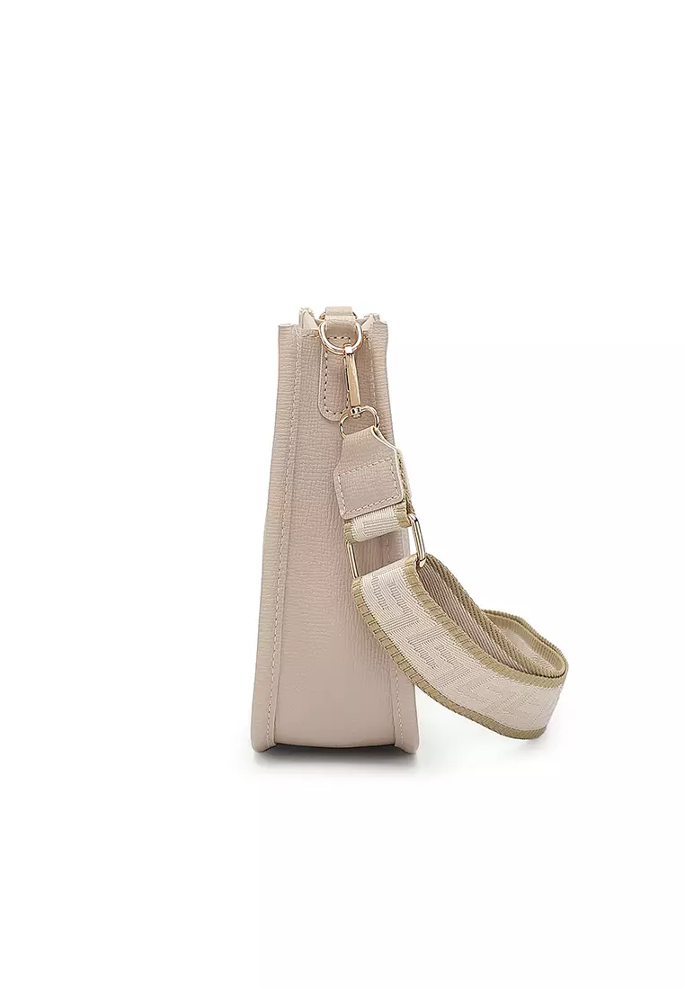 Women's Sling Bag / Crossbody Bag - Beige