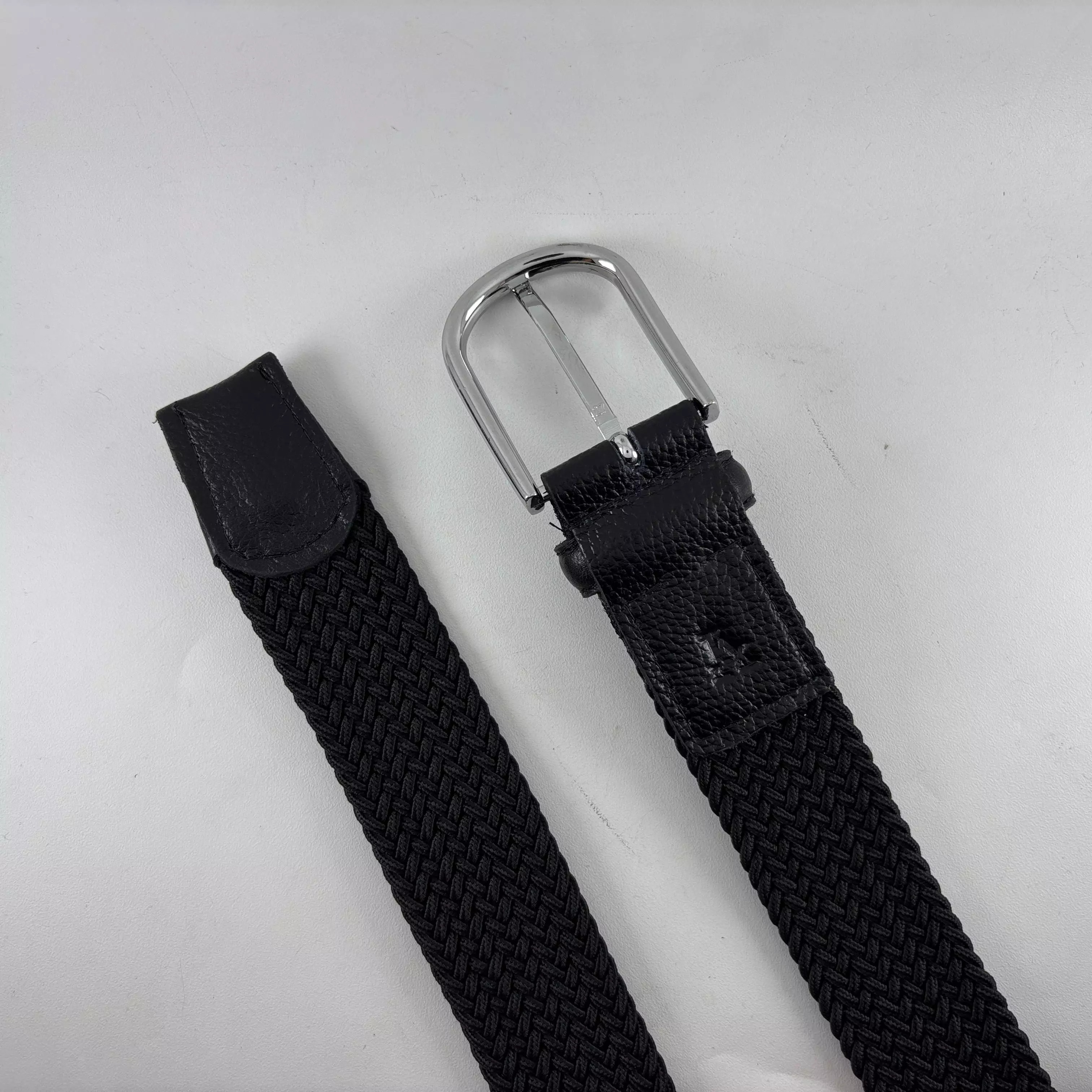 Men Elastic Belt 522FB Black