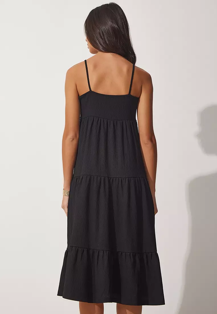 Strappy Tiered Dress