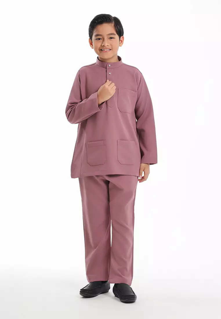 Alain Delon Baju Melayu Cekak Musang Budak - 19026501-71WistfulMauve