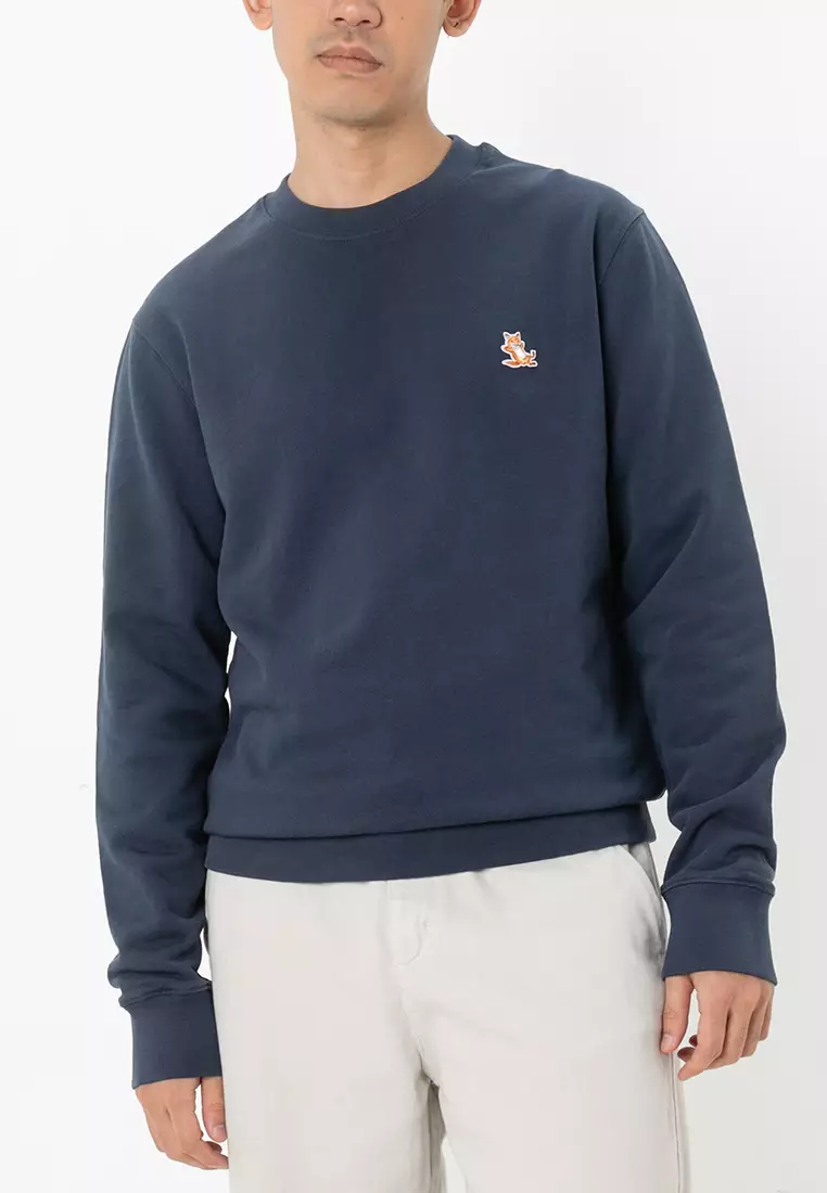 【MAISON KITSUNE】Men's Chillex Patch Sweatshirt CHILLAX PATCH REGULAR SWEATSHIRT | Maison Kitsuné