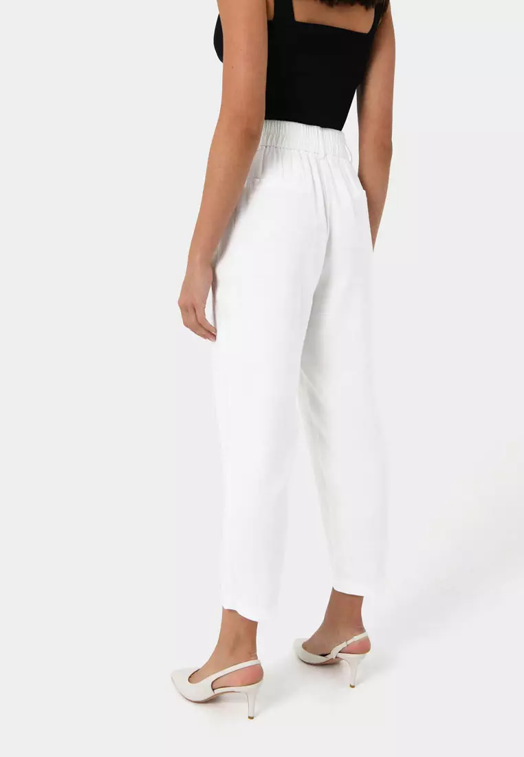 Indigo Tapered Elastic Waist Pant