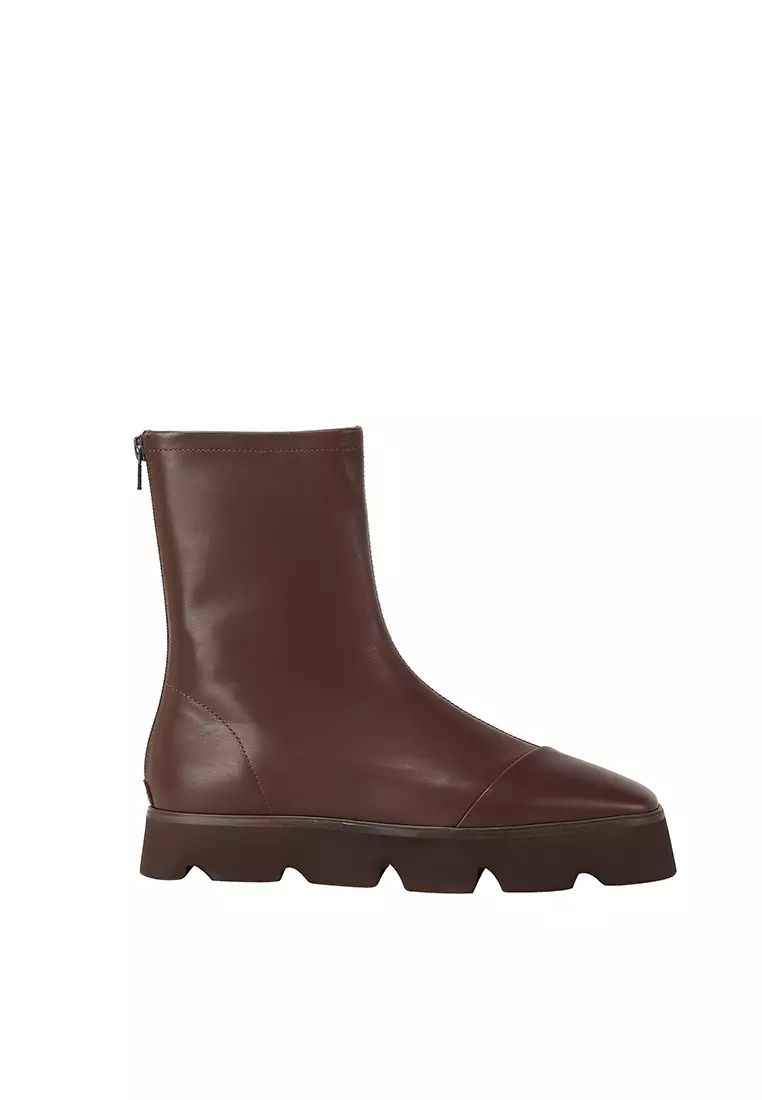 Discount on Beracamy  shoes - SKU: Beracamy Platform Zip Boot - Cacao