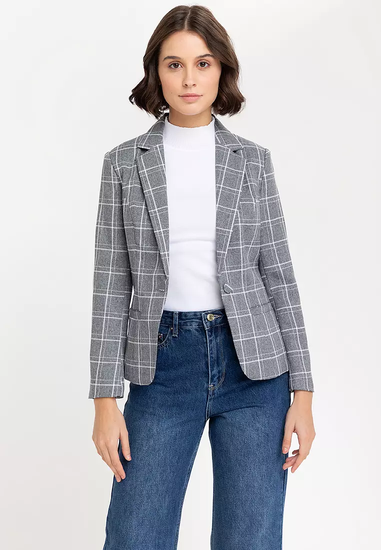 Checkered Blazer