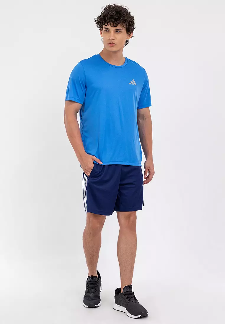 Workout Essentials Base 3-Stripes Pique Short 7-Inch