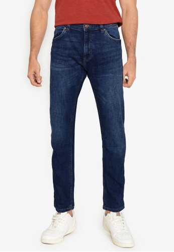 Springfield blue Medium-Dark Wash Slim Fit Jeans 86441AA8940C66GS_1
