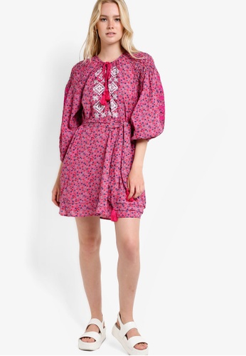 Ditsy Smock Dress - Topshop Malaysia