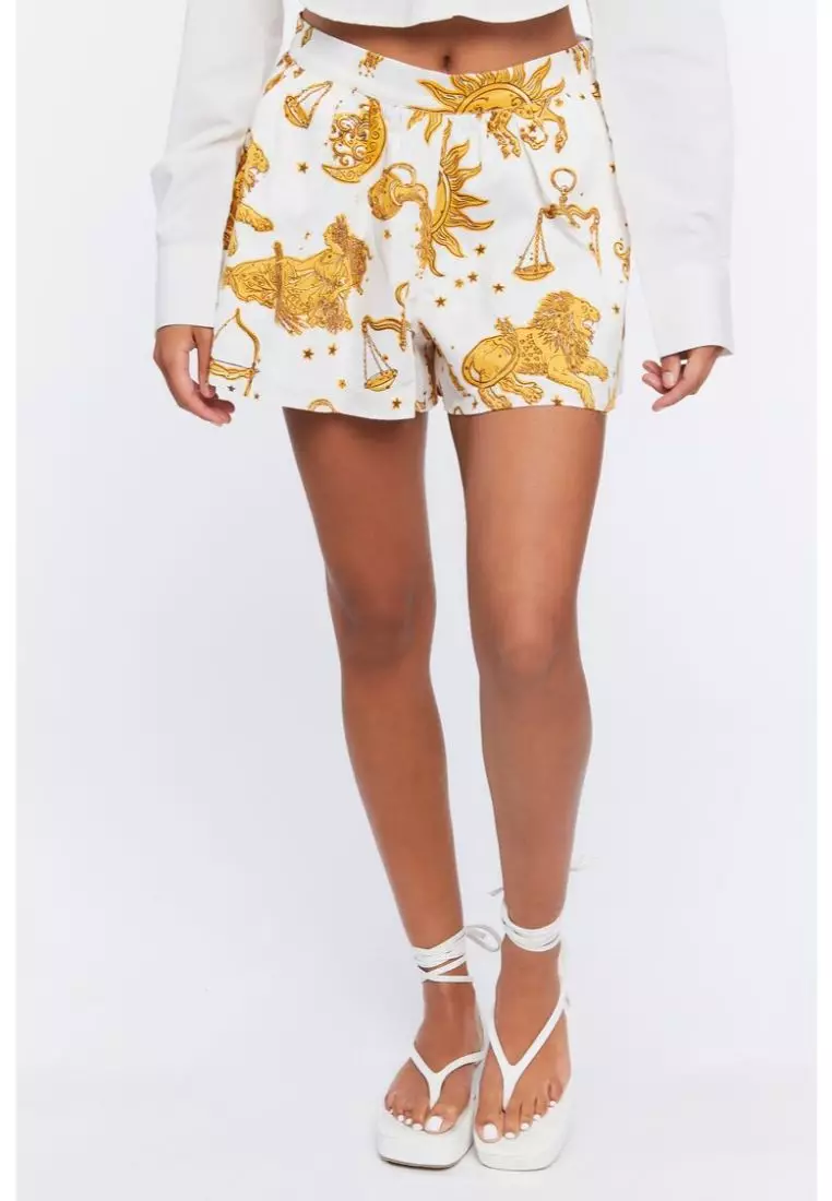 Gold shorts forever 21 on sale