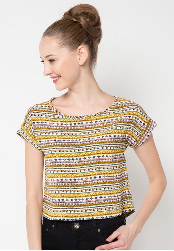 Linden Cropped Top In Yellow