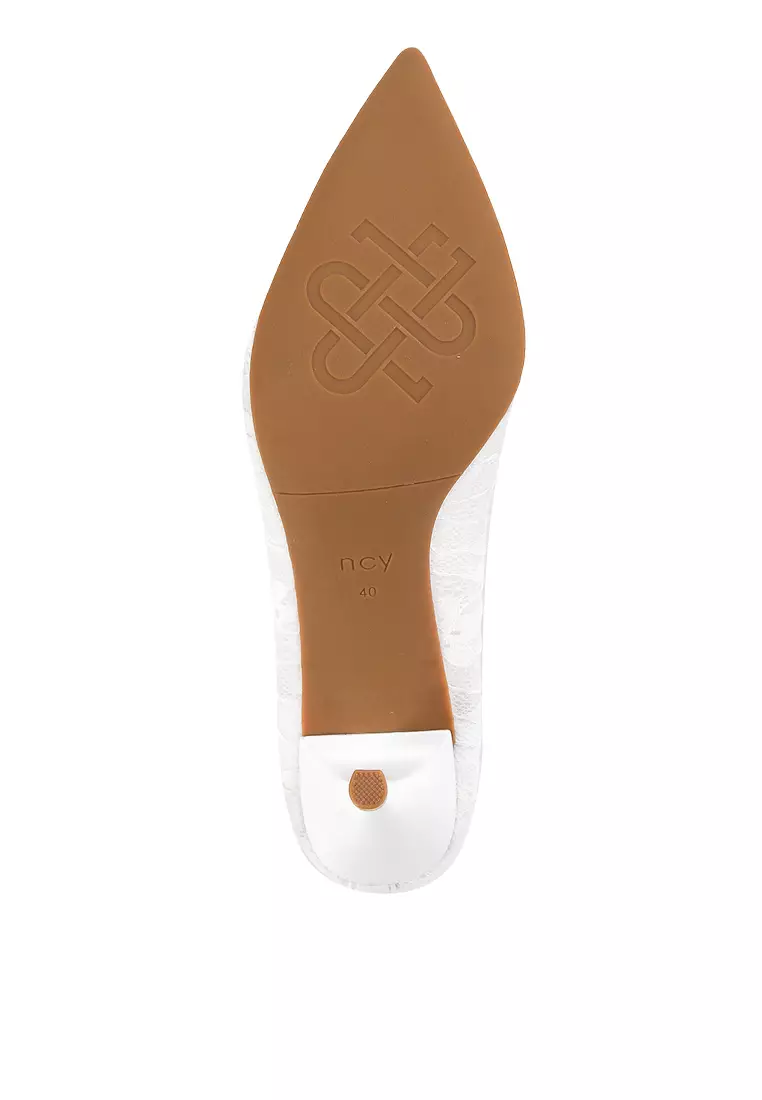 CHLOE J23106-6 HEELS SHOES WHITE