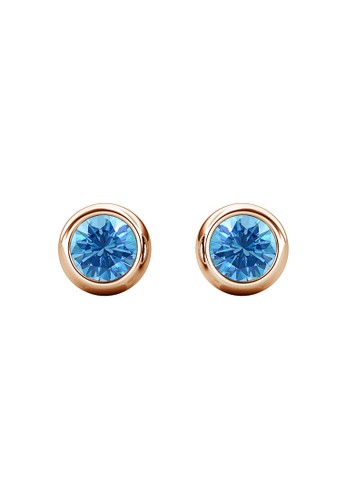 Her Jewellery yellow and blue Birth Stone Moon Earring December Blue Topaz RG - Anting Crystal Swarovski by Her Jewellery 27121ACEB19F0FGS_1