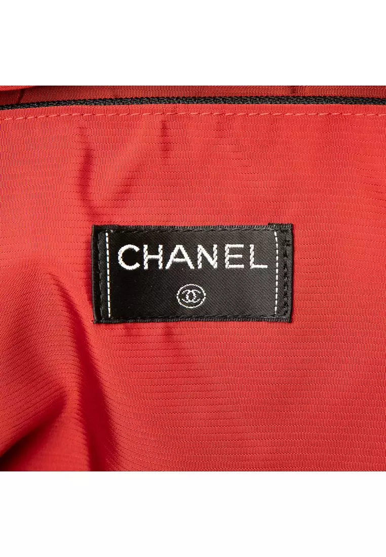 Pre-Loved Chanel Old Travel Line Nylon Handbag
