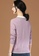 A-IN GIRLS purple Fashionable Lapel Sweater 3C612AA5D1C619GS_2