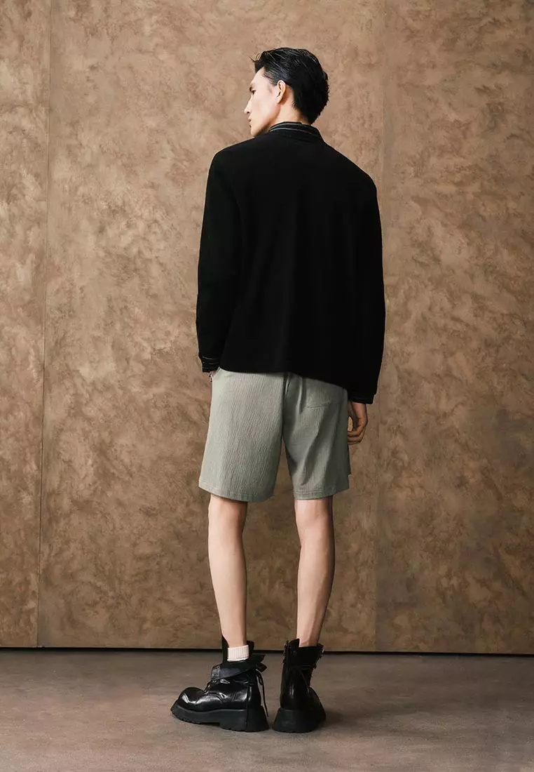 Greyish Green Shorts