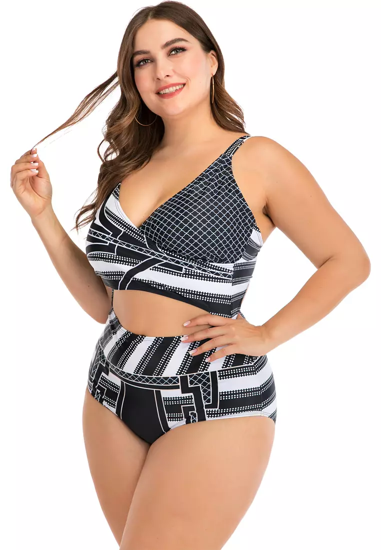 Plus Size Printed Swimsuit