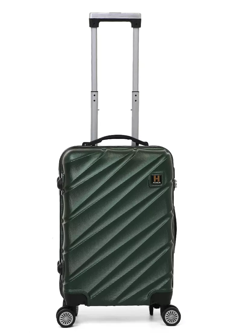 Carlton Koper Cabin Hardcase Unisex Size 20Inch Suitcase Combination Lock Large Compartment Material ABS+PVC Coated ORIGINAL - Dark Green