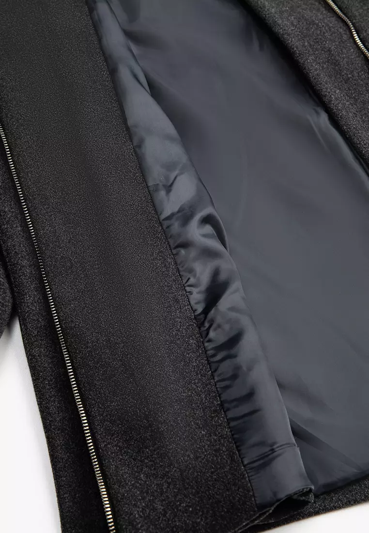 Faux Fur Hooded Coat