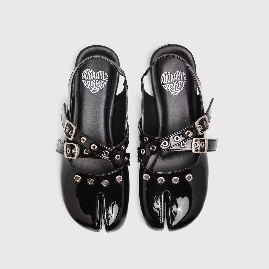 Flowie Flat Shoes Black