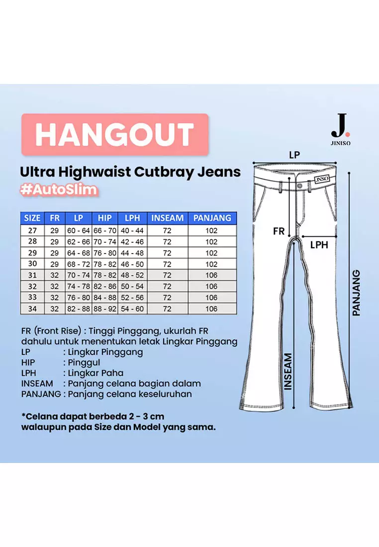 Ultra Highwaist Cutbray Stretch Jeans 613 HANGOUT