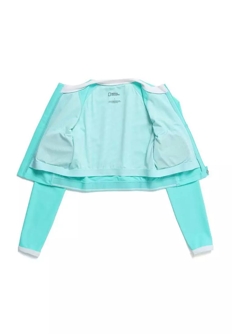 女裝短版拉鍊防曬衣