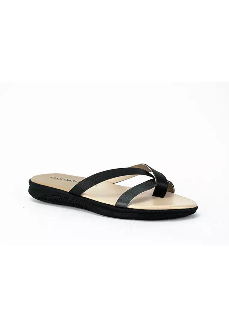 Discount on Cardam's Lifestyle  shoes - SKU: Cardams Women Flat Sandals Eclc Rss 00227 Black