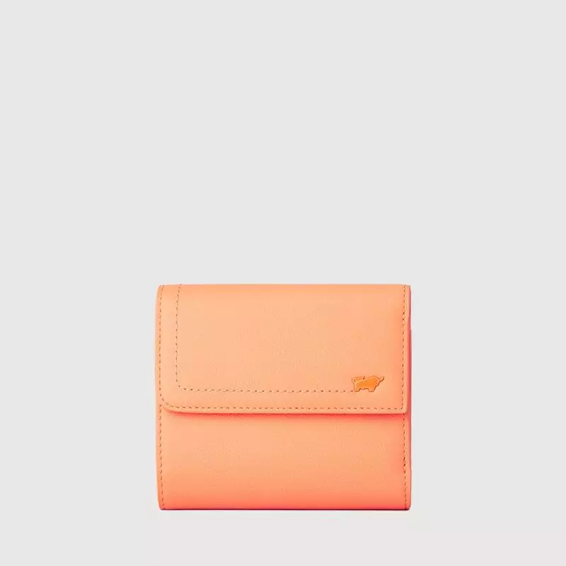 BRAUN BUFFEL NANA 3 FOLD SMALL WALLET WITH EXTERNAL COIN COMPARTMENT