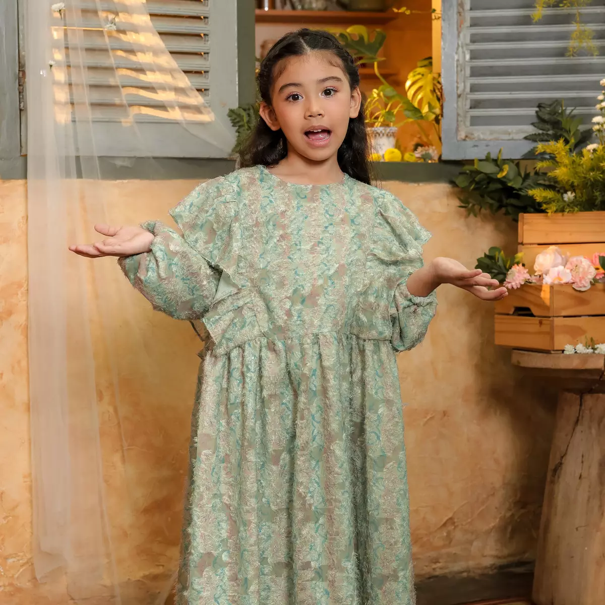 [Raya Collection] ZM Zaskia Mecca - Rilith Lime - Gamis Anak - Primadona Series Edisi Lilya Senja - Koleksi Ramadhan Series