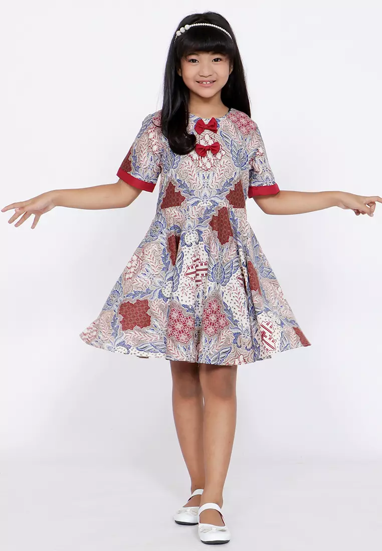 My Aksa Dress Anak Batik Claressa Mahatma