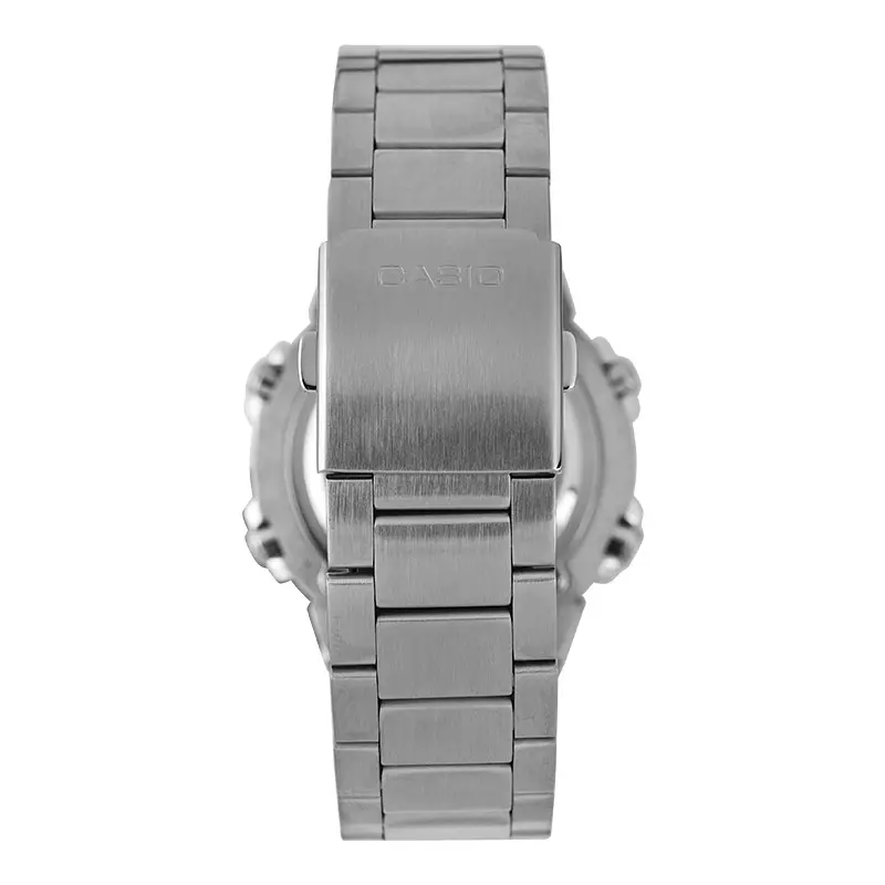 Jam Tangan Pria Casio General AMW-870D-1AVDF AMW870 AMW-870D Digital Analog Dial Stainless Steel Band