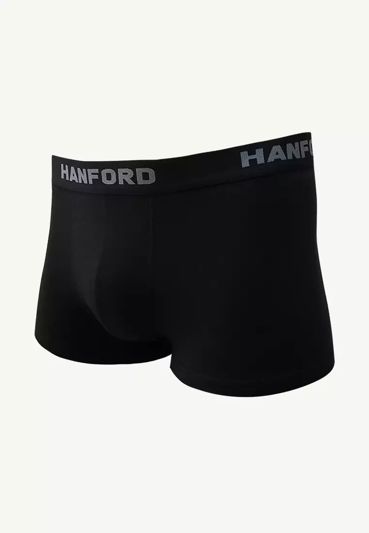 Cotton with Spandex Men's  Boxer Briefs Tuxx - Black (3in1 Pack) S-4X Big Plus Size