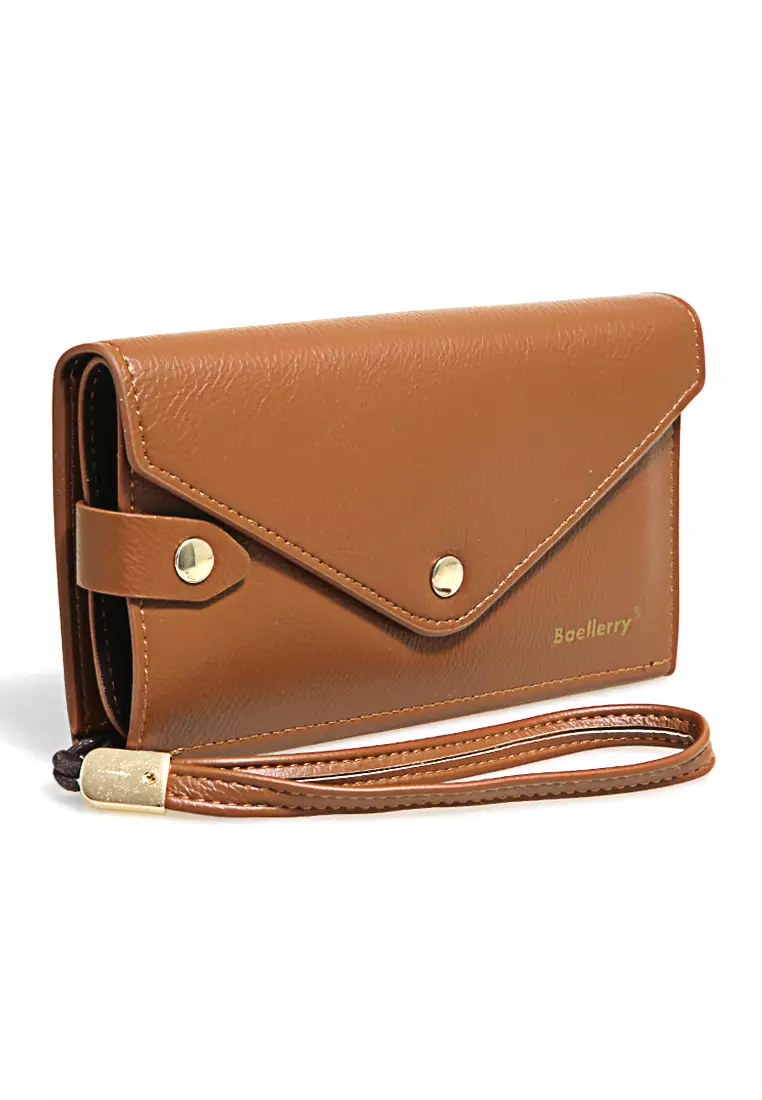 Clutch Wallet Dompet Wanita Model Panjang Handphone Slot Material Leather ORIGINAL
