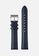 PLAIN SUPPLIES navy 16mm Stitched Leather Strap - Navy (Gunmetal Buckle) 30603AC71CD5B2GS_1