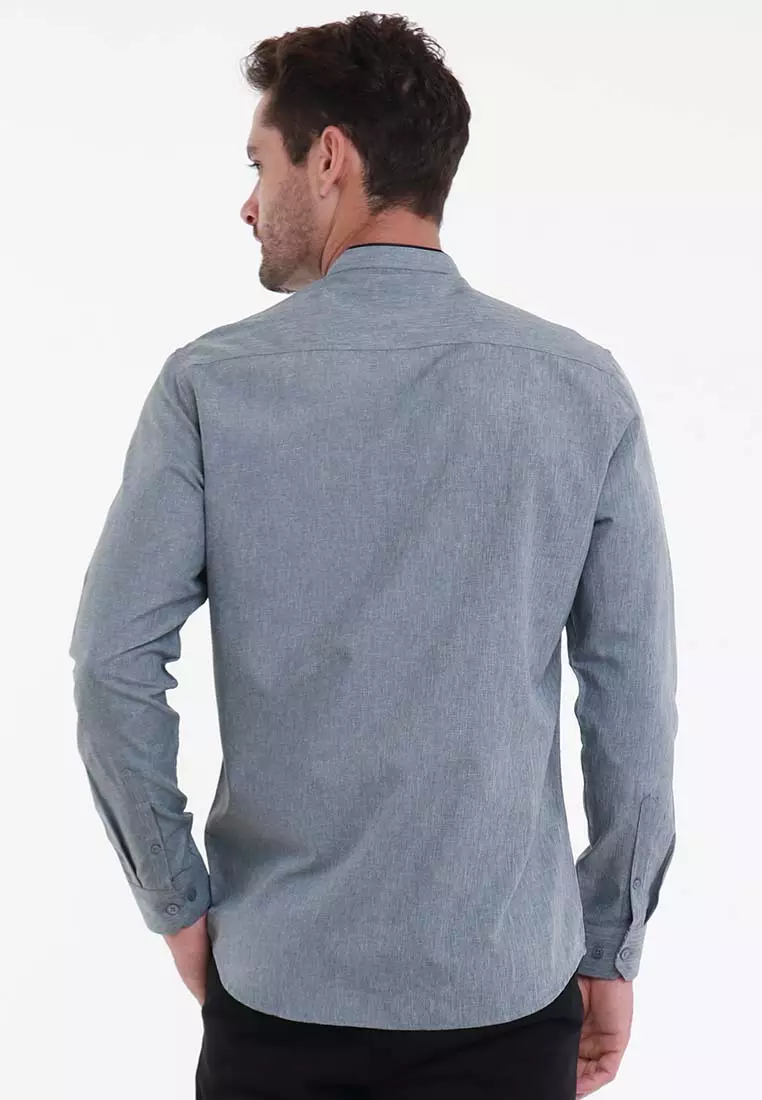 MAGINOT HAIDAR BLUE Koko Slim Fit Lengan Panjang