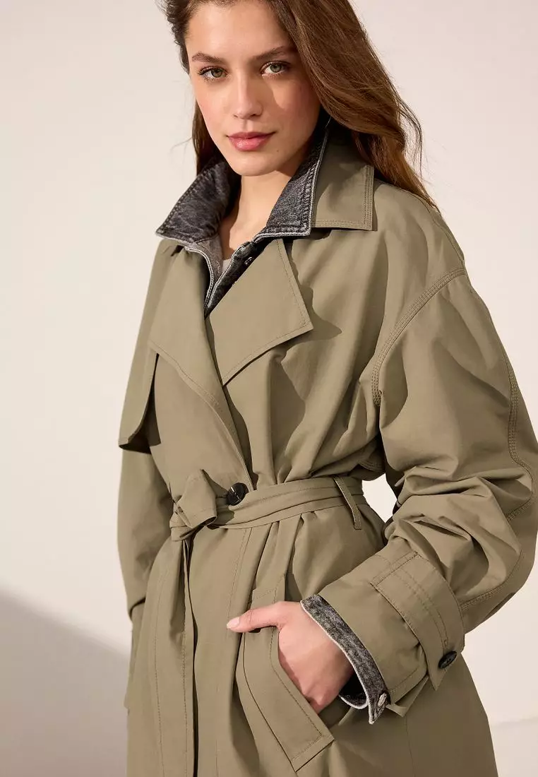 Buy NEXT Shower Resistant Trench Coat 2026 Online | ZALORA